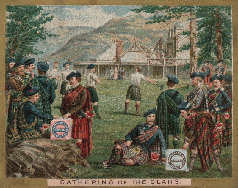 Samling af klanerne (chromolitho) af English School