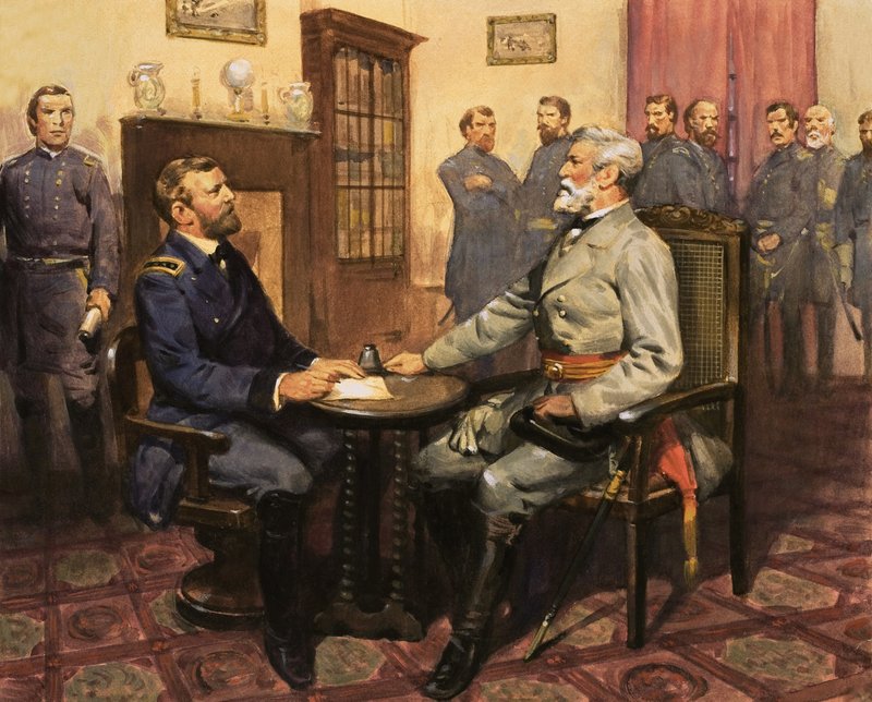 General Grant møder Robert E. Lee af English School