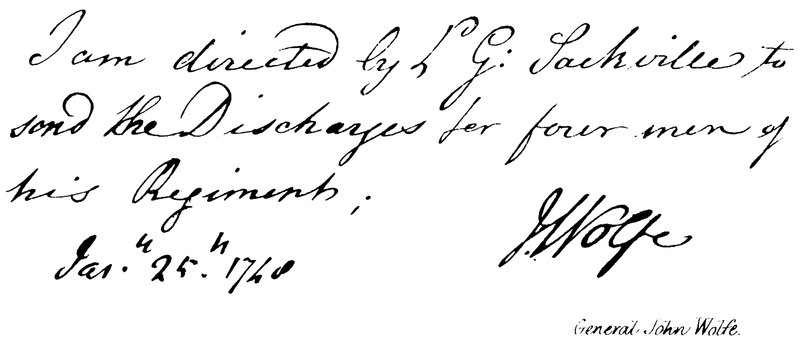 General John Wolfe af English School