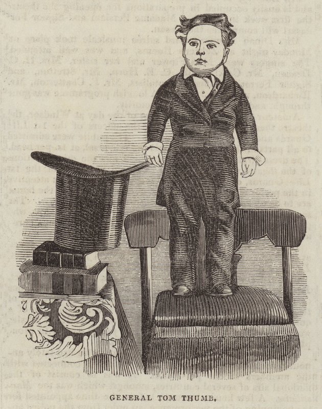 General Tom Thumb (gravering) af English School