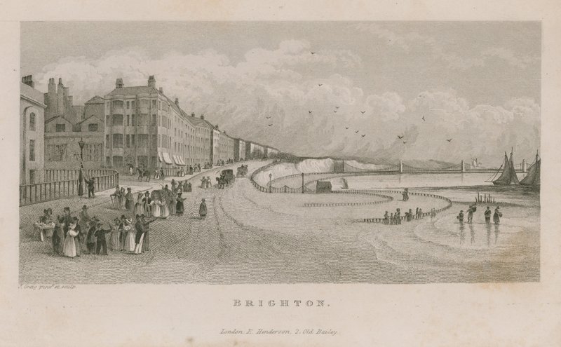 Generel udsigt langs strandpromenaden ved Brighton af English School