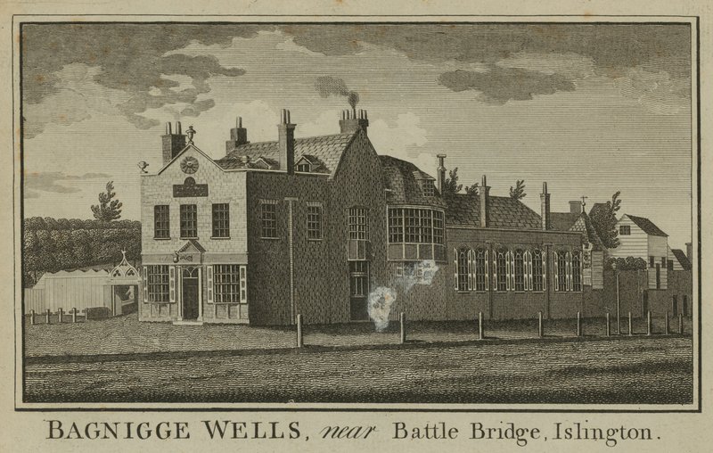 Generelt billede af Bagnigge Wells af English School