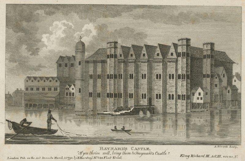 Generel udsigt over Baynards Castle af English School