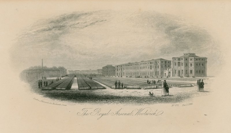Generelt billede af The Royal Arsenal af English School