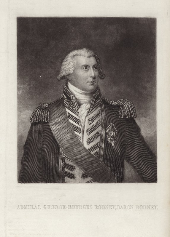 George Brydges Rodney af English School