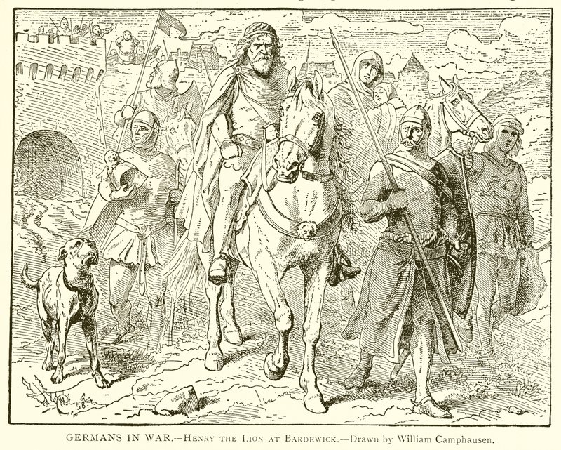 Germans in War.--Henry the Lion ved Bardewick af English School