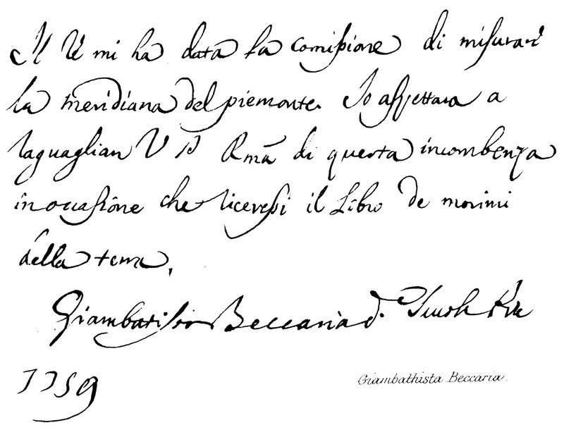 Giambattista Beccaria af English School