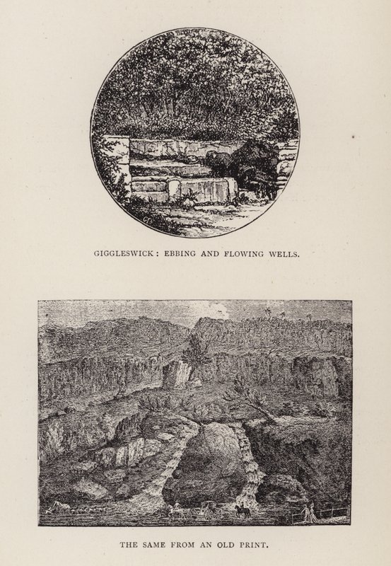 Giggleswick, Ebbe og flydende brønde (gravering) af English School