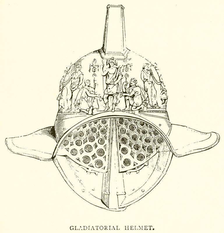 Gladiatorhjelm af English School