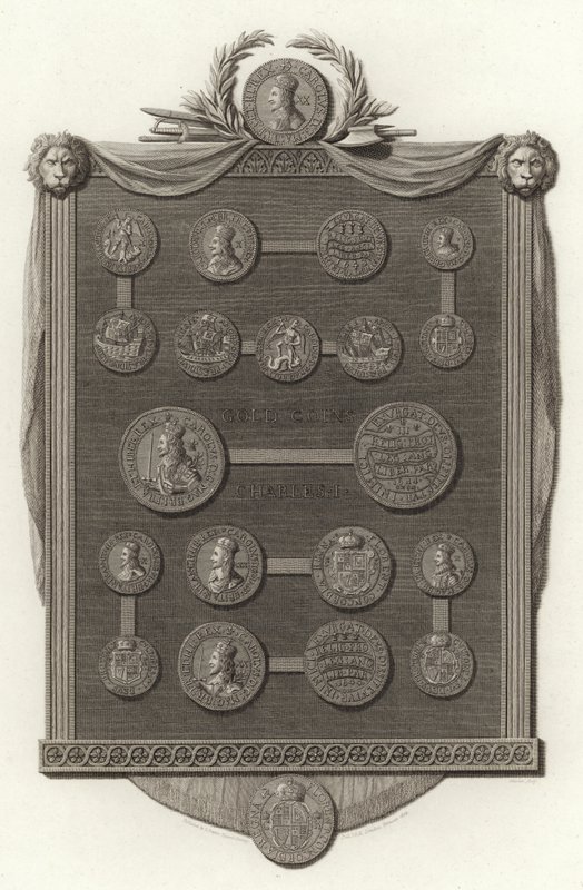 Guldmønter, Charles I af English School