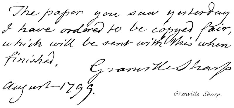 Granville Sharp af English School