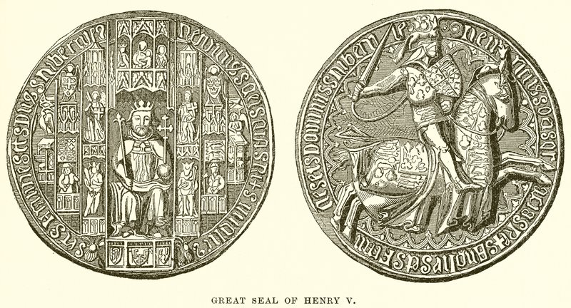 Henry Vs store segl af English School