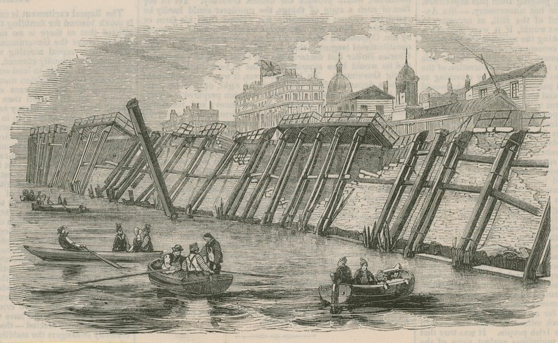 Greenwich Pier efter faldet af English School