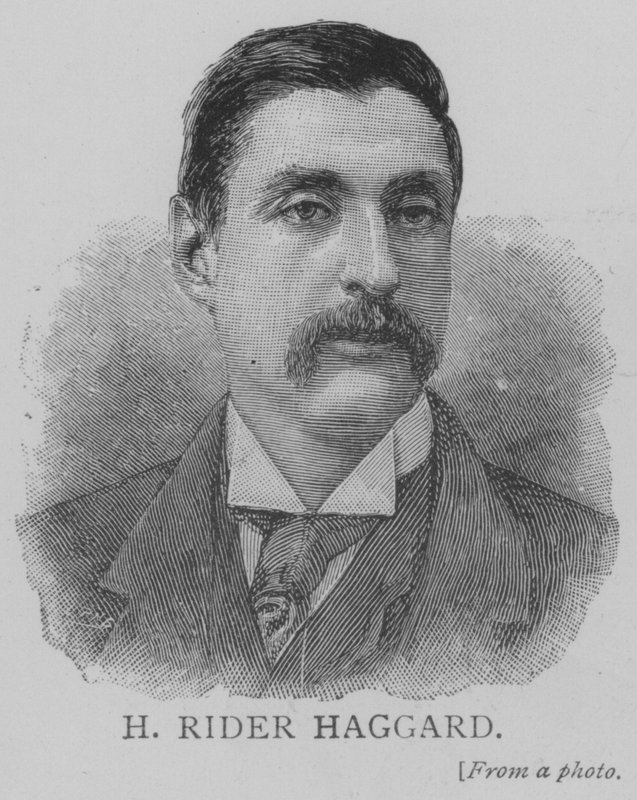 H Rider Haggard (gravering) af English School