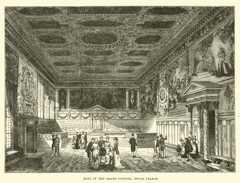 Hall of the Grand Council, Ducal Palace  af English School