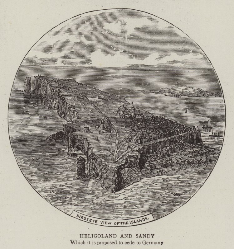 Helgoland og Sandy (gravering) af English School