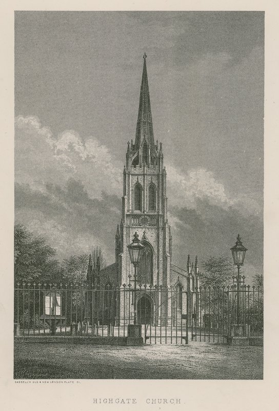 Highgate Church, London af English School