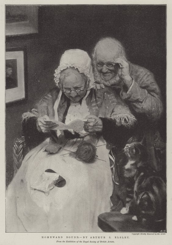 Hjemvendt (litho) af English School