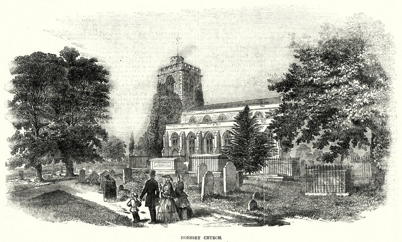 Hornsey Church (gravering) af English School