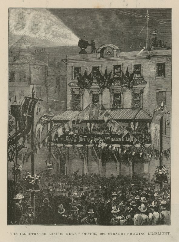 Illustrerede London News Offices on the Strand af English School