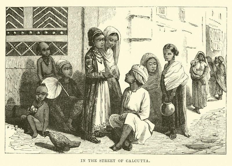 På gaden i Calcutta af English School
