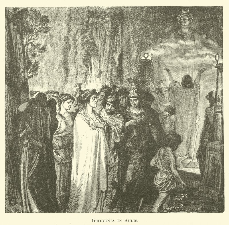 Iphigenia i Aulis (gravering) af English School