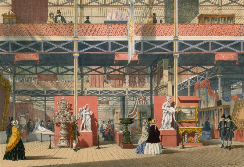 Italien, Den store udstilling i 1851 af English School