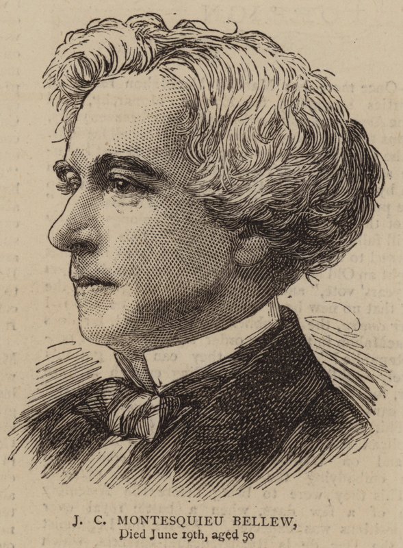 J C Montesquieu Bellew (gravering) af English School