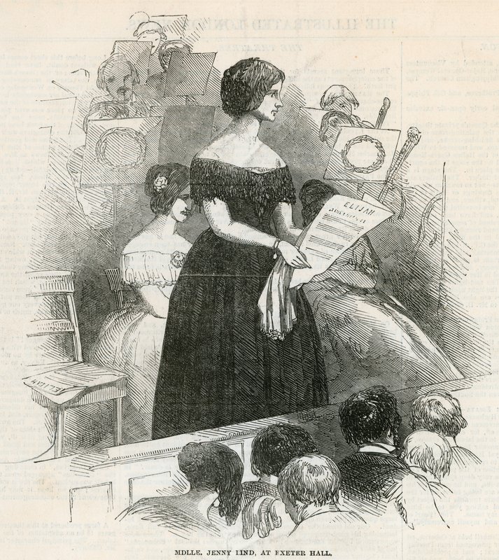 Jenny Lind i Exeter Hall af English School