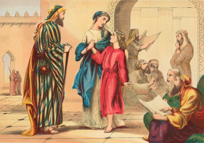 Jesus forlader templet af English School