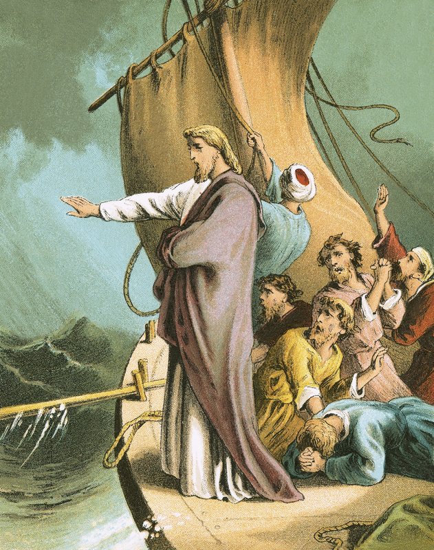 Jesus dæmper stormen af English School