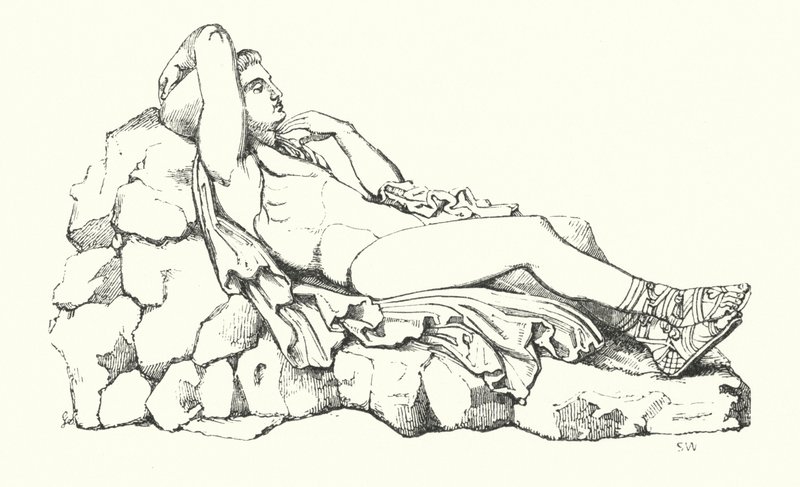 John Keats: Illustration til Endymion (kobberstik) af English School