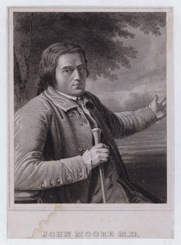John Moore, skotsk læge (gravering) af English School