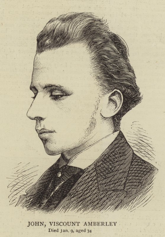 John Viscount Amberley (gravering) af English School