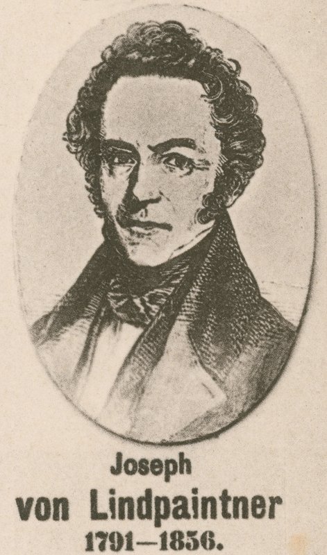 Joseph von Lindpaintner (gravering) af English School