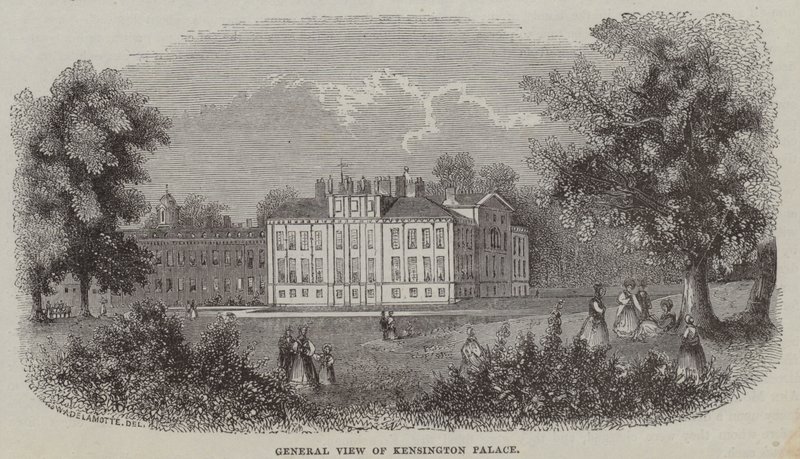 Kensington Palace, London (gravering) af English School
