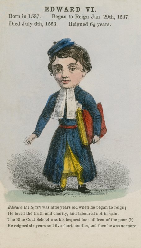 Kong Edward VI (akvatint) af English School