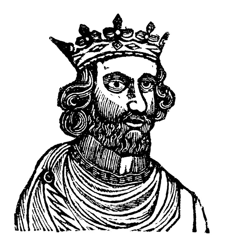 Kong Henrik III (træsnit) af English School