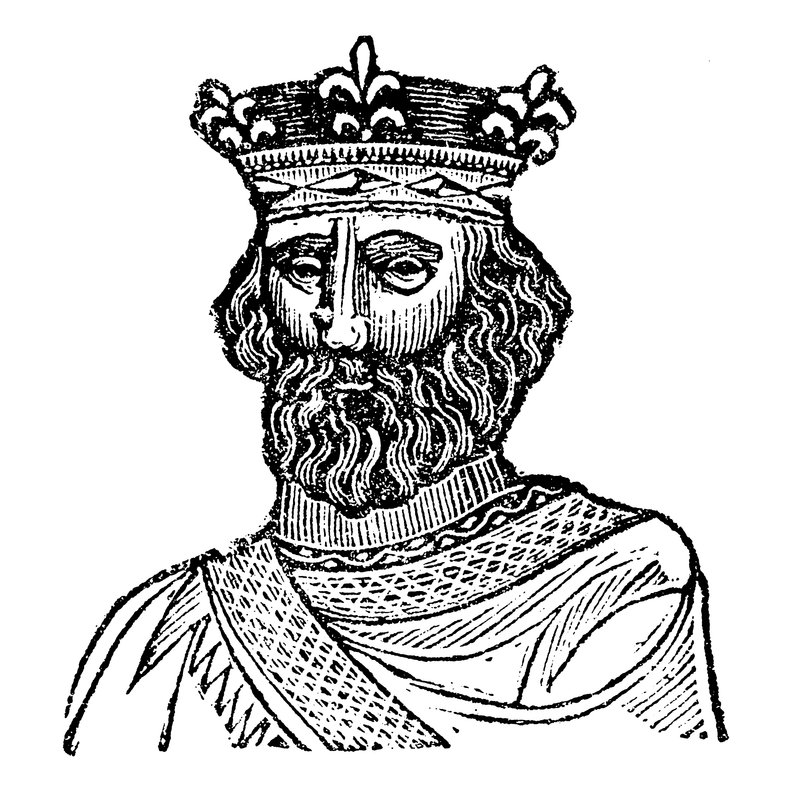 Kong Henrik II (træsnit) af English School