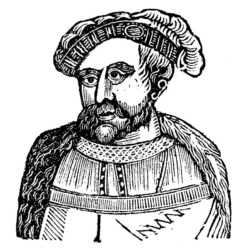 Kong Henrik VIII (træsnit) af English School