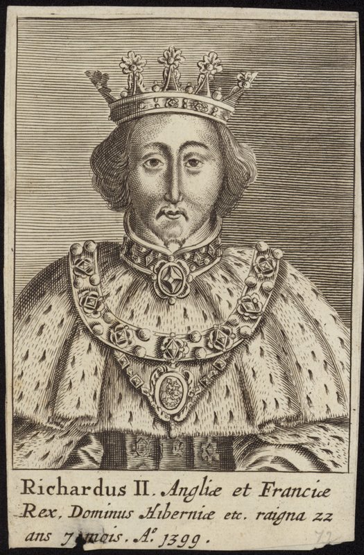 Kong Richard II af England af English School