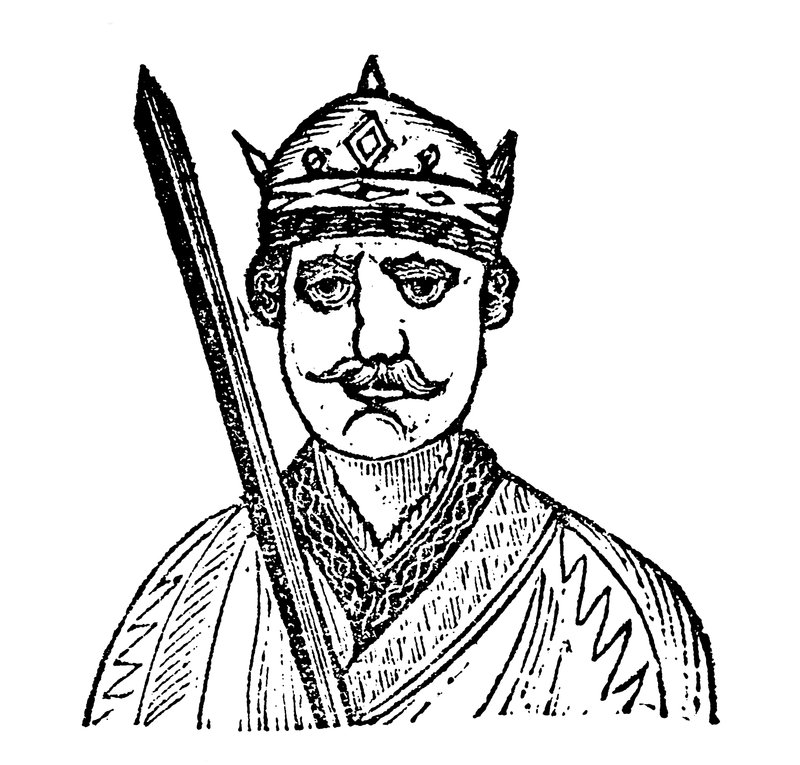 Kong Vilhelm Erobreren (træsnit) af English School