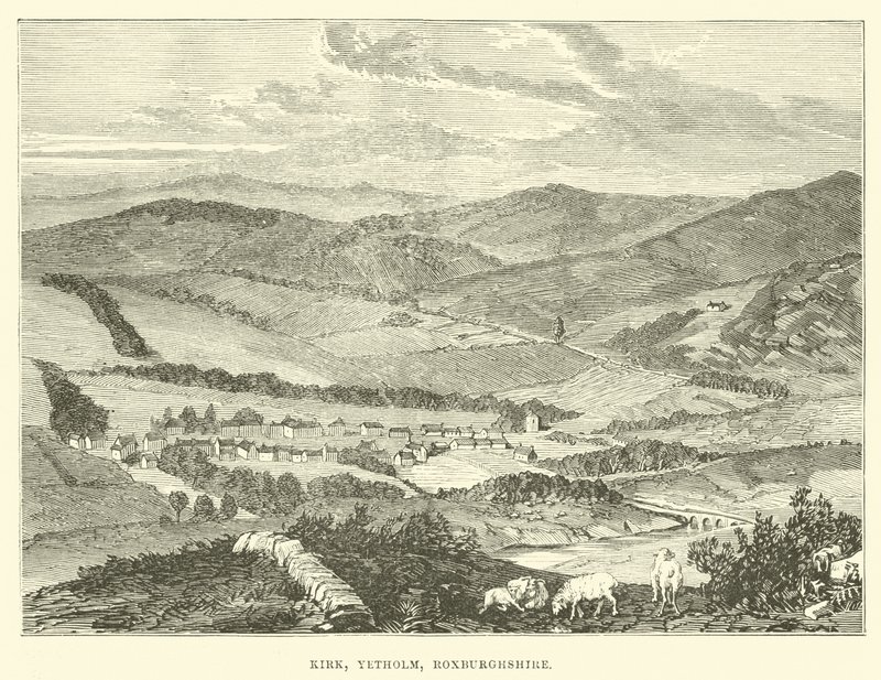 Kirk, Yetholm, Roxburghshire af English School