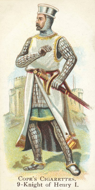 Ridder, kong Henrik I (chromolitho) af English School