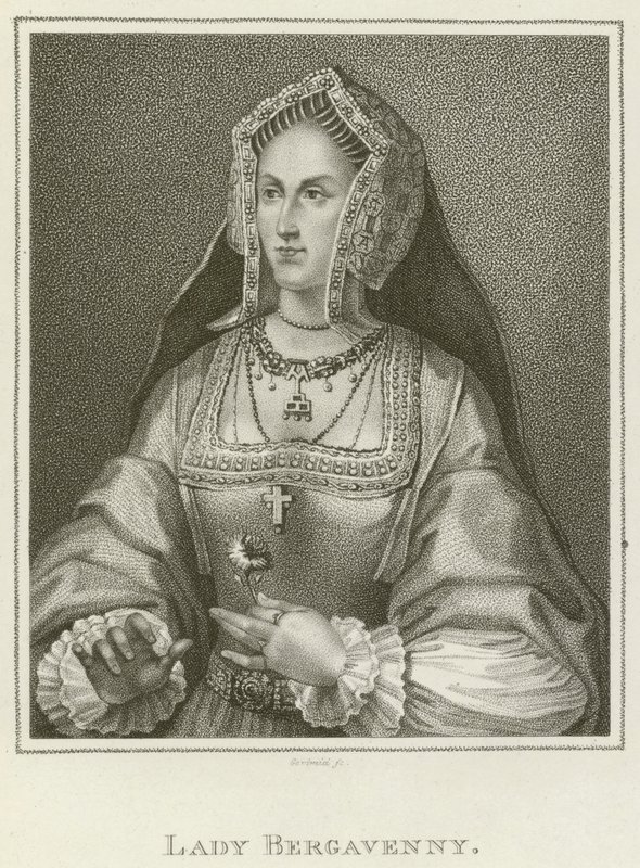 Lady Bergavenny (gravering) af English School