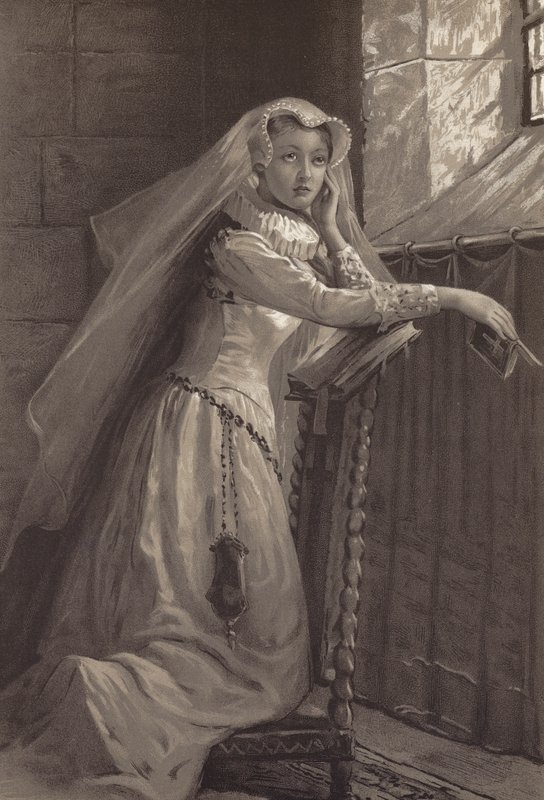 Lady Jane Gray (litho) af English School
