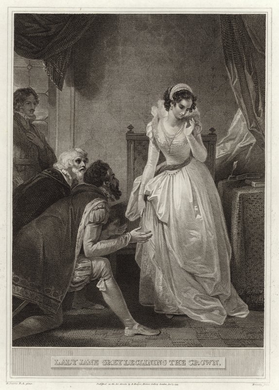 Lady Jane Gray afslår kronen af English School