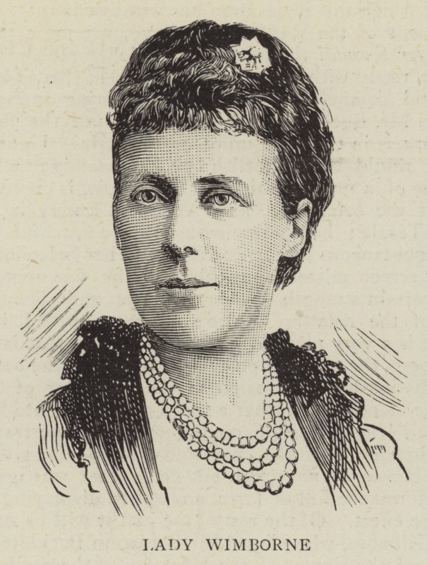 Lady Wimborne (kobberstik) af English School