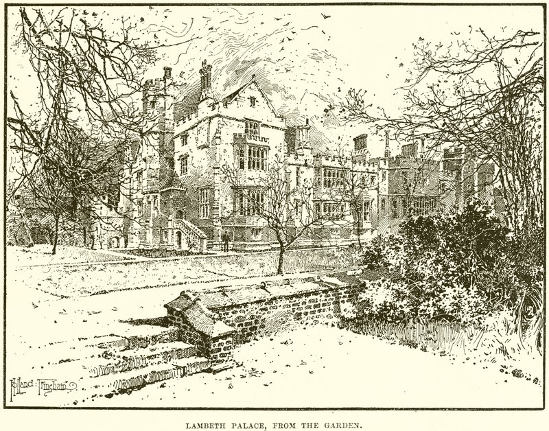 Lambeth Palace, fra haven af English School