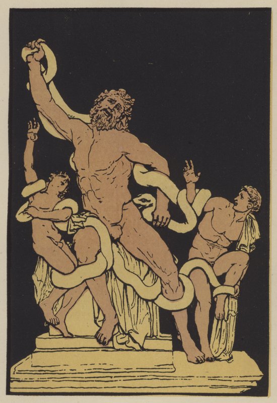 Laocoon (Color Litho) af English School